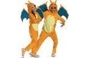 Kostymer - Jakks DISGUISE Charizard Hooded Jumpsuit Classic Size S - 700506