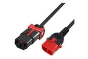Strømkabel (intern) - MicroConnect - power cable - power IEC 60320 C13 to IEC 60320 C14 - 1 m - MC-DUALC13C14S-1