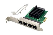 Nettverksadapter - MicroConnect - network adapter - PCI Express x1 - Gigabit Ethernet x 4 - MC-PCIEX1-RTL8111F-Q