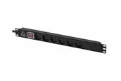 Strømkabel (ekstern) - Lanview - power distribution strip - 13A - LVR-3MDK-SW-DK6