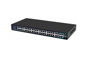 Switch/splitter - Lanview - switch - 48 ports - unmanaged - rack-mountable - LVN-1UMOUNT-48PORT-2SFP-1G