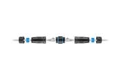 Nettverkskabel - Lanview network coupler - Svart - LVN-IP68-STP-CAT6A-COUPLER
