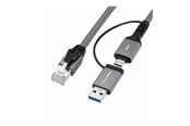 Nettverkskabel - MicroConnect network cable - 2 m - black - Svart - 2m - MC-RJ45USBC-02