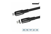 USB - MicroConnect Premium - USB-C cable - USB-C to USB-C - 15 cm - MC-LS-USB4CC0.15