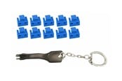 Tilbehør - MicroConnect LAN port blocker with key - MC-RJ45PORTBLOCK-B