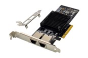 Nettverksadapter - MicroConnect - network adapter - PCIe 3.0 x8 - 10 Gigabit Ethernet x 2 - MC-PCIEX8-X550-T2-D