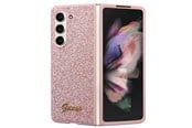 Mobil - Deksel og etui - GUESS Glitter Script case for Samsung Galaxy Z Fold 5 - pink - 3666339174002