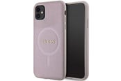 Mobil - Deksel og etui - GUESS GUHMN61PSAHMCP case for iPhone 11 / Xr - pink Saffiano MagSafe - 3666339156084