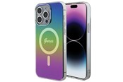 Mobil - Deksel og etui - GUESS IML Iridescent MagSafe case for iPhone 15 Pro - black - 3666339154660