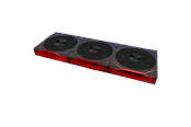 Kabinettvifte - Lian Li UNI FAN TL FLEX 120 (3-pack) with controller - Kabinettvifte - 120mm - Svart med RGB LED-lys - 33 dBA - 12TL1F3B