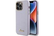 Mobil - Deksel og etui - GUESS Glitter Glossy Script case for iPhone 15 Pro - lilac - 3666339155360