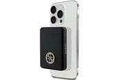 Nødlader - GUESS MagSafe 4G Strassed Metal Logo induction power bank 5W 3000mAh - black - 3000 mAh - 3666339170141