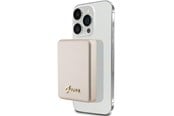 Nødlader - GUESS MagSafe Metal Script Logo induction power bank 5W 3000mAh - gold - 3000 mAh - 3666339171360