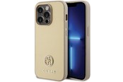 Mobil - Deksel og etui - GUESS GUHCP15XPS4DGPD iPhone 15 Pro Max 6.7" gold/gold hardcase Strass Metal Logo - 3666339151034