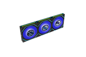 Kabinettvifte - Lian Li UNI FAN SLINF LCD FLEX 120 Reversed (3-pack) - Kabinettvifte - 120mm - Svart med RGB LED-lys - 31 dBA - 12RSLIND1F3B
