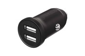 Mobil - Adaptere og ladere - X2O 2x12W Dual Car Charger USB-A/A - Black - SC239005