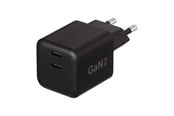 Mobil - Adaptere og ladere - X2O 45W Dual Home Charger USB-C/C GaN - Black - 7333534010546