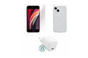 Mobil - Andre tilbehør - eSTUFF - accessory kit for mobile phone - charger cover glass - ES-KIT-IPHSE(2022)