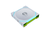 Kabinettvifte - Lian Li UNI FAN SL FLEX 120 Reversed - Kabinettvifte - 120mm - Hvit med RGB-lys - 31 dBA - 12RSL1F1W