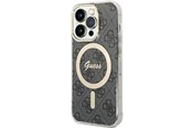 Mobil - Deksel og etui - GUESS IML 4G MagSafe case for iPhone 15 Pro - black - 3666339194567