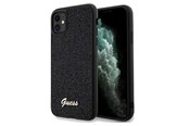 Mobil - Deksel og etui - GUESS Disco Metal Script case for iPhone 11 / Xr - black - 3666339173333