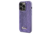 Mobil - Deksel og etui - GUESS Sequin Script Metal case for iPhone 13 Pro / 13 - purple - 3666339176167