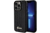 Mobil - Deksel og etui - GUESS Sequin Script Metal case for iPhone 13 Pro Max - black - 3666339172824