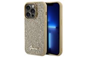 Mobil - Deksel og etui - GUESS Disco Metal Script case for iPhone 14 Pro - gold - 3666339173555