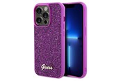 Mobil - Deksel og etui - GUESS Disco Metal Script case for iPhone 14 Pro - fuchsia - 3666339173692