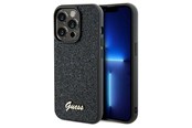 Mobil - Deksel og etui - GUESS Disco Metal Script case for iPhone 14 Pro - black - 3666339173418