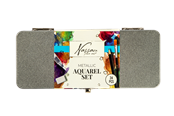 Arts & Crafts - Tilbehør - Nassau Metallic Aquarel Set - 24 pcs - AR052806