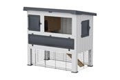 Smådyr - Ferplast Grand Lodge 120 Rabbit Hutch Grey - 8010690139777