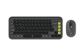 Tastatur - Logitech POP Icon Combo - Tastatur & Mussett - Sveitsisk - Grå - 920-013275