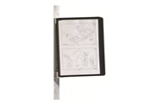 Konferanse & Presentasjon - DURABLE VARIO 5 - display panel system bracket - for A4 - black - 591401
