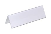 Konferanse & Presentasjon - DURABLE sign holder - for 122 x 210 mm 61 x 210 mm - double-sided - transparent (pack of 25) - 805219