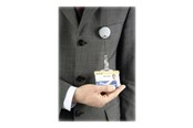 Konferanse & Presentasjon - DURABLE badge reel - silver (pack of 10) - 822523