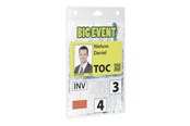 Konferanse & Presentasjon - DURABLE name badge holder - for A6 - transparent (pack of 20) - 852619