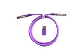 Tastatur - Keychron Dobbeltsleevet Geek USB 8K-kabel (Purple) - Tastaturkabel - Lilla - Cab-40