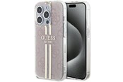 Mobil - Deksel og etui - GUESS IML 4G Gold Stripe case for iPhone 14 Pro Max - pink - 3666339223090