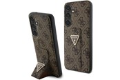 Mobil - Deksel og etui - GUESS GUHCS24SPGS4TDW S24 S921 brown/brown hardcase Grip Stand 4G Triangle Strass - 3666339241421