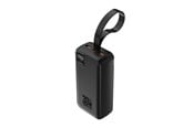 Nødlader - Wozinsky W8-W - 30W Powerbank 2 x USB-A and USB-C with Flashlight - Black - 30000 mAh - 5907769388101
