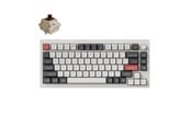 Tastatur - Keychron Q1 Ultra 75% 8K Wireless Tri-Mode - Gamingtastatur - Engelsk (USA) - Hvit - Q1U-P3