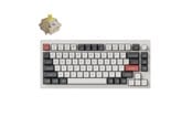 Tastatur - Keychron Q1 Ultra 75% 8K Wireless Tri-Mode - Gamingtastatur - Engelsk (USA) - Hvit - Q1U-P4