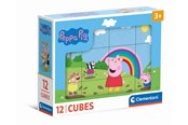 Puslespill - Clementoni Peppa Pig puzzle 12 cubes Blokk - 41195
