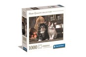 Puslespill - Clementoni HQC Lovely Kittens Square Box Jigsaw Puzzle 1000 pieces 2D Puslespill - 80060