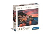 Puslespill - Clementoni "Dusk in Manarola" Square Box Jigsaw Puzzle 1.000 pieces 2D Puslespill - 80167