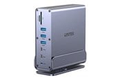 Dokkingstasjon - Unitek - docking station - USB-C - 2 x HDMI DP - 1GbE - D1135AGY01