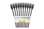 Nettverkskabel - StarTech.com Startech patch cable - 30 cm - black - Svart - 6ASTP34BKS30CM10PK