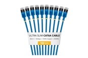 Nettverkskabel - StarTech.com Startech patch cable - 30 cm - blue - Blå - 6ASTP34BLS30CM10PK
