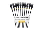 Nettverkskabel - StarTech.com Startech patch cable - 30 cm - black - Svart - 6AUTP34BKS30CM10PK
